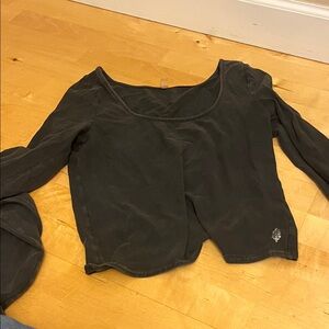 FP Movement by Free People Black Long Sleeve Top